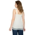 thumbnail image 4 of Turtle Bay New York Women's Lacey Trim Cotton Blend Tank Top, 4 of 5