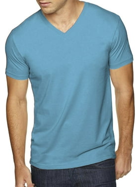Ma Croix Men's Premium Solid Cotton V Neck T-Shirts Short Sleeve Tee