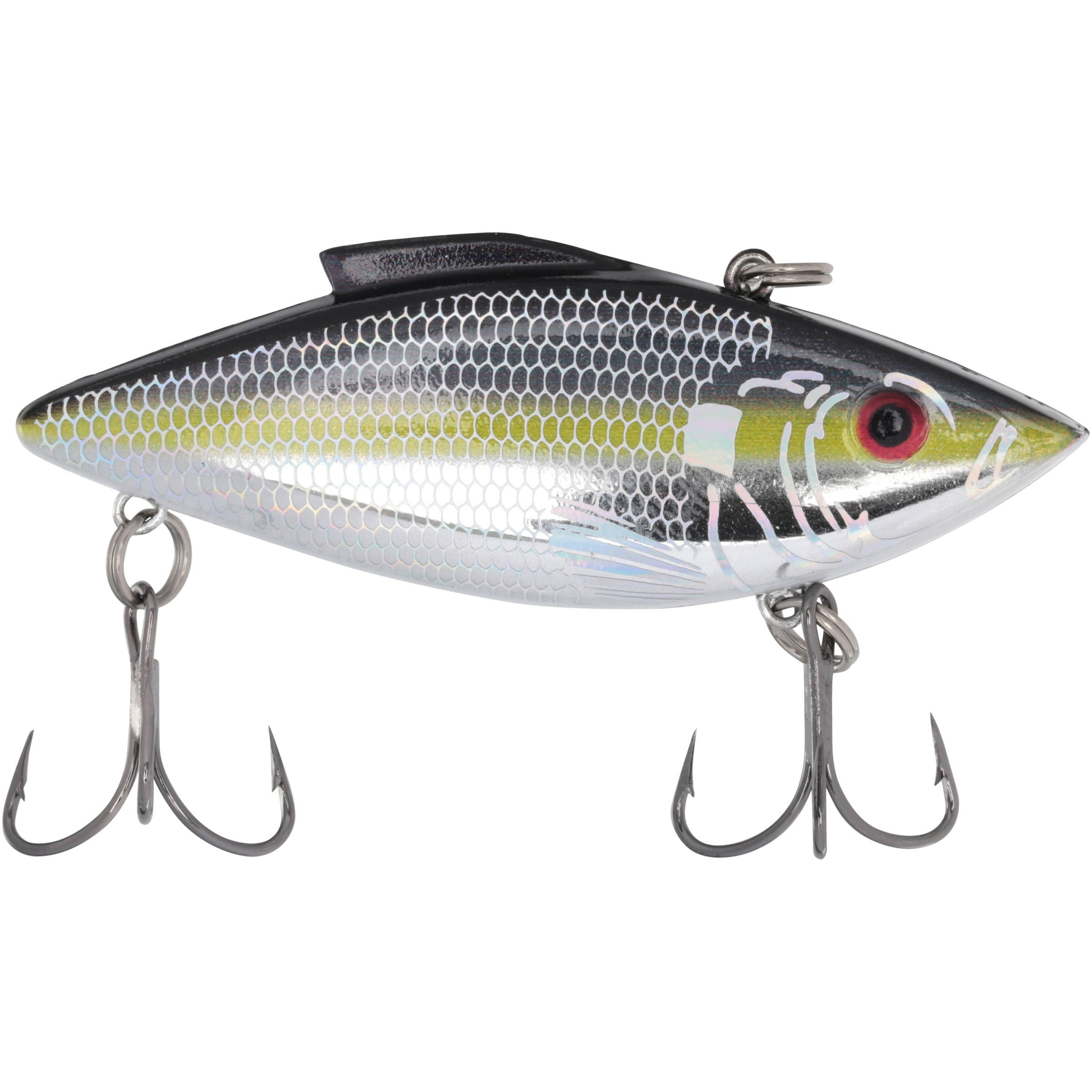 Rat-L-Trap Bass Fishing Lure TT25 Tiny Trap 1/8 Oz Chrome Black Back for sale online 
