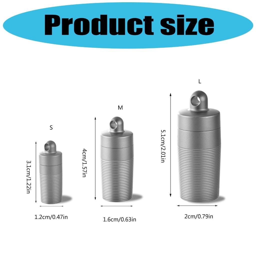 Yihuala Portables Waterproofed Storage Daily Keychains Pills Organizers for Medications and Small Items