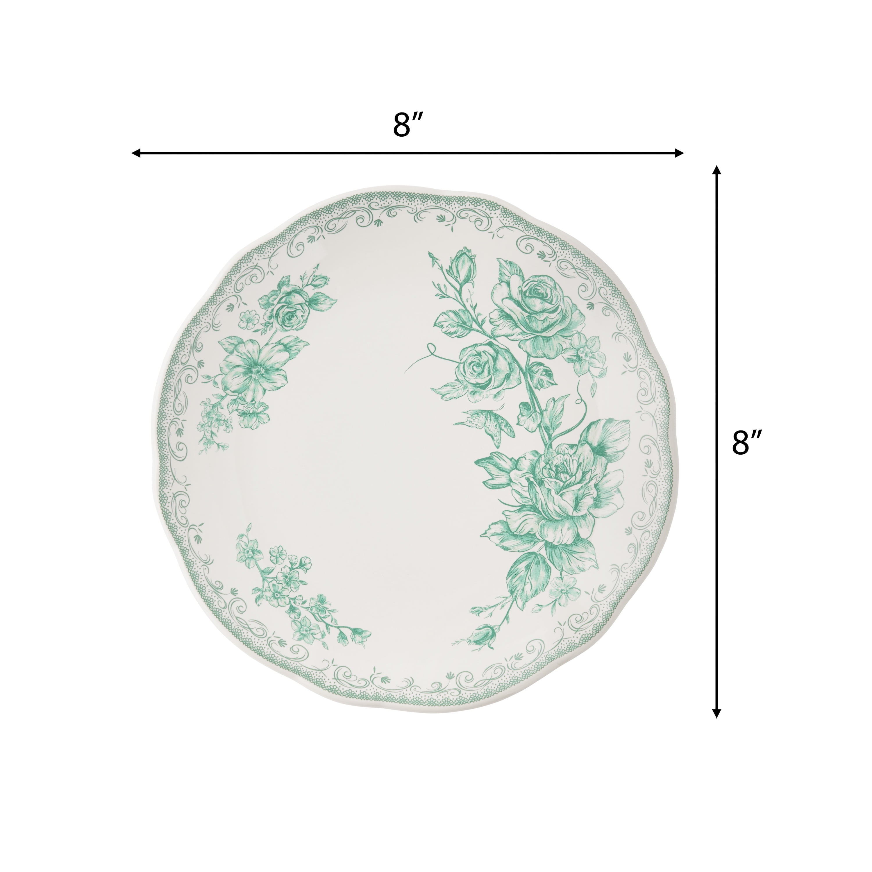 The Pioneer Woman Agatha Stoneware Salad Plate, Green