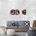 thumbnail image 6 of 3 pc Red Rose Wall Decor Black and White Red Rose Pictures for Wall Canvas Art Red Bedroom Decor Red Wall Art Flower Picture on Canvas for Home Decor Stretched and Framed 12X12inches, 6 of 6