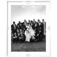 thumbnail image 5 of Art.com Sen. John F. Kennedy and His Bride Jacqueline Posing with 14 Ushers from Their Wedding Party Photographic Print by Lisa Larsen, White Frame Wall Art, 23" x 29", 5 of 5