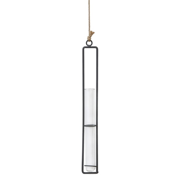 Tyeign Glass Test Tube Vases - Wall Hanging Air Plant Terrarium, Modern Home Decor, Clear Flower Containerclear
