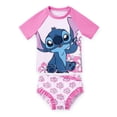 thumbnail image 1 of Tankini rosa de 2 piezas para niña pequeña Disney Lilo & Stitch, 1 of 8