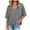Gray, variant on Hvyesh Women's Oversized T Shirts Casual V Neck Short Sleeve Summer Loose Solid Tops Tees
