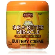 African Pride Shea Butter Miracle Buttery Creme Hair Moisturizer 6 oz