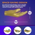 thumbnail image 7 of Hold My Ball Basketball Holders – Gold Large Hand Wall Mount Displays for Ball Storage & Memorabilia - Ball Storage Rack for Basketball, Soccer or Volleyballs, 7 of 7