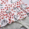 thumbnail image 5 of MANHUJI 12 Month Girl Clothes Newborn Infant Baby Girls Valentines Love Cloud Print Romper Jumpsuit Clothes Baby Boy Clothes 3-6 Months Baby Clothes for Girls Baby Girl Clothing Set (Red,90), 5 of 6