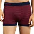 thumbnail image 2 of 6-Pack Men's Seamless Short Boxer Briefs Underwear, Candy Stripes Multi Color, 2 of 4