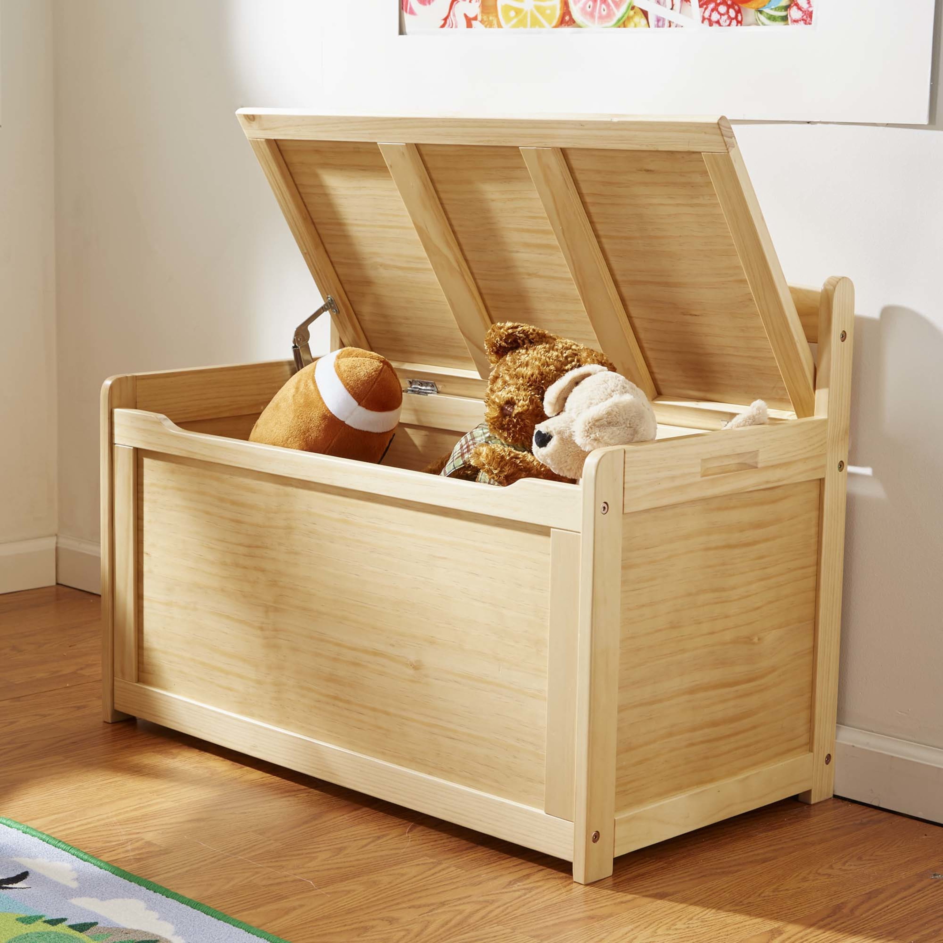 Wooden Toy Chest - White- Melissa and Doug