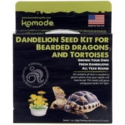 Komodo Dandelion Seed Kit for Bearded Dragons and Tortoises [Reptile, Foods Dry] 1 count