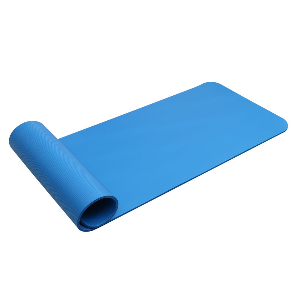 YOGA MAT FOR PILATES GYM EXERCISE CARRY STRAP 15MM THICK LARGE COMFORTABLE NBR 