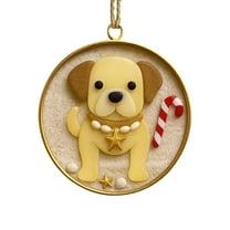 French Bulldog Christmas Ornament, Unique Beach-Themed Glass Decoration, Holiday Tree Hanging Gift, Pet Lover Keepsake