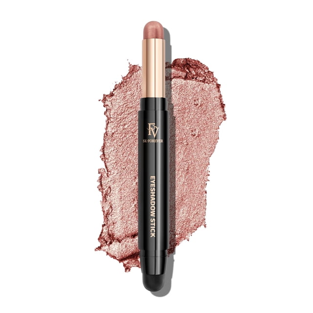 FV Cream Shimmer Sombra de ojos en barra de larga duración e impermeable, multiusos y alto pigmento, sombra de ojos en barra de maquillaje (rosa brillante)