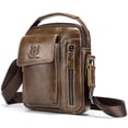 thumbnail image 1 of Bandolera Bolso bandolera de cuero genuino vintage para hombre, bolso bandolera de viaje deportivo a BULL CAPTAIN Bandolera, 1 of 7