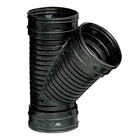 ADVANCED DRAINAGE SYSTEMS Corrugated Drain Wye,10-13/16in.L,Singl (Best Under Deck Drainage System)