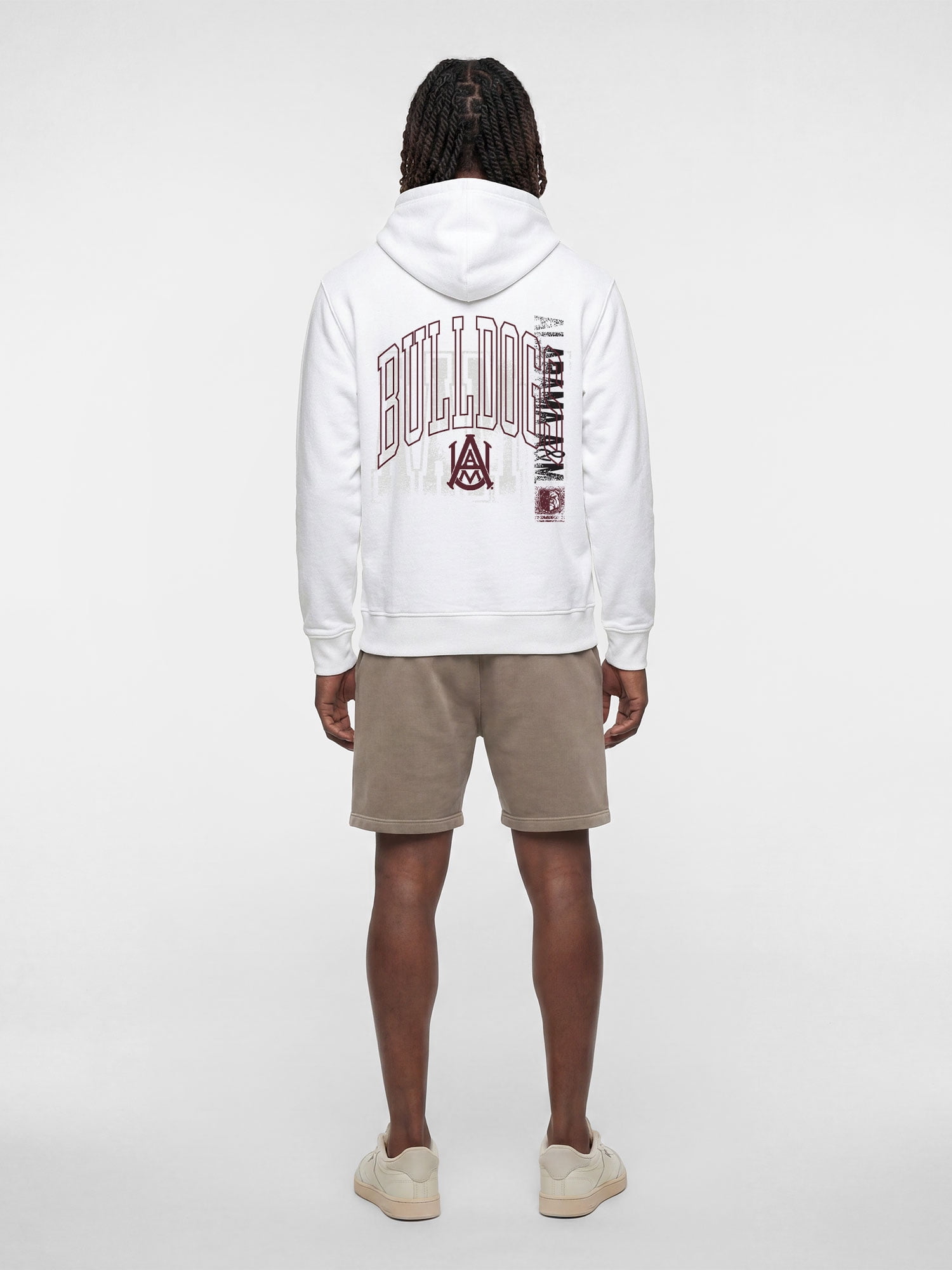 Alabama A&M Bulldogs Reebok Mens White Hooded Sweatshirt