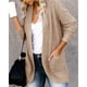 thumbnail image 2 of Cárdigan de manga larga para mujer, abierto por delante, cárdigans, chaqueta de punto ligera, 2 of 4