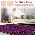 thumbnail image 2 of ODIKA 4' x 6' Machine Washable Non-Slip Area Rug, Cyberpunk Diamond High Traffic Rug, Gold, 441196, 2 of 7