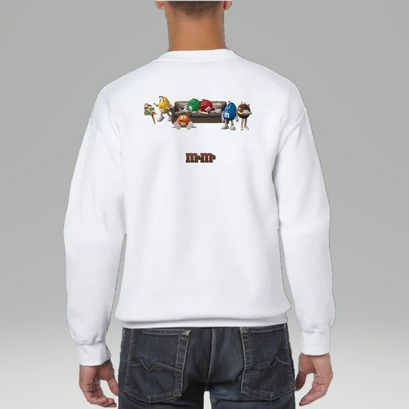 Exclusive m&m's Unique Fun Design SWEATSHIRT, for men & women, up to size 5XL.