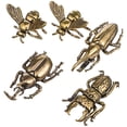 thumbnail image 5 of said 5 Pcs Brass Bee Brass Beetle Brasss Bugs Metal Animal Figurines Desktop Decorations Tea Party Favors, 5 of 5