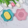 thumbnail image 3 of Shoreew Silicone Soap Dish Lotus Shape Soap Holder with Drainage Holes Non-Slip Soap Holder for Bathroom Kitchen Countertop Shower Caddy Decoration, 3 of 7
