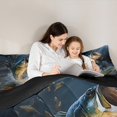 thumbnail image 5 of Manfei Pike Fish Bedding Comforter Set 2pcs, Hunting and Fishing Twin Comforter Sets, Rustic Lake House Bedding Set, Super Cozy Room Decor, 5 of 8
