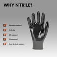 thumbnail image 2 of Vgo... 10-Pairs Safety Work Gloves, Gardening Gloves, Non-slip Nitrile coating, Dipping Gloves (Size M,Gray, NT2110), 2 of 6