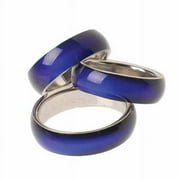 Stainless Steel Mood Ring Funky Groovy 60s Hippie 12 Pack Costume Accessory