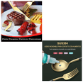 thumbnail image 4 of Juego De 24 Piezas De Cuchillo, Tenedor Y Cuchara Black/gold, 4 of 4