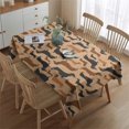 thumbnail image 2 of Retro Style Dachshunds Rectangle Tablecloth 60"x84",Waterproof Polyester Rectangle Table Cloth, Wipeable Spillproof Polyester Tablecloth for Dining, Camping, Indoor and Outdoor, 2 of 5