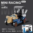 thumbnail image 4 of Bloques de construcción para niños, coche de carreras para armar juguete de ladrillos, autobús, vehículo de ingeniería, ambulancia, modelo extraíble, Compatible con Lego, 4 of 5