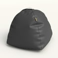 thumbnail image 2 of Jaxx Gumdrop Jr. Kids Bean Bag for Early Childhood & Educational Environments, Premium Vinyl - Black, 2 of 6