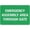 Warning Sign 4, variant on Emergency Assembly Area Through Gate Warning Security Outdoor Sign - 8"x12", Reflective, Weatherproof - Office, School, Factory, Construction Site