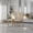 Natural Wood Wash, variant on MiHowe Set of 2 Wood Upholstered Dining Chairs with Nailhead, Curved Legs Fabric Dining Room Chairs for Farmhouse Kitchen