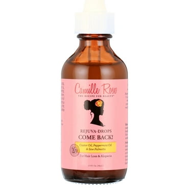 Camille Rose Rejuva Grow Back & Fortify Drops with Saw Palmetto & Castor Oil, 1.9oz