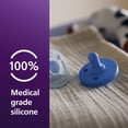 thumbnail image 6 of Philips Avent Soothie Baby Pacifiers - 100% Silicone Pacifiers For Babies 3-18 Months, One-Piece Design, Bpa-Free, Extra Durable, Sky Blue and Light Blue, 4 Pack, Model SCF192/71, 6 of 12