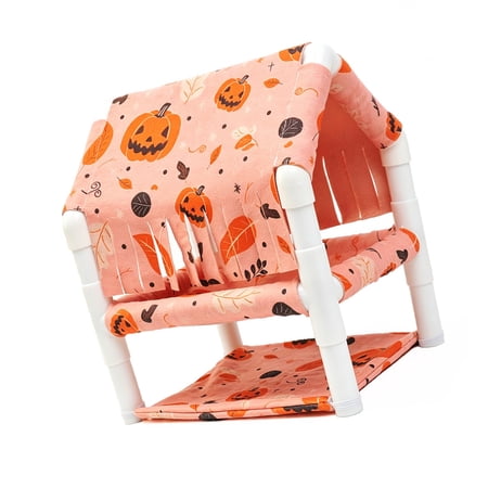 AOOOWER Removable Washable Small Pet Hideouts Cage Breathable Double Layer Hamsters Bed