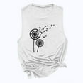 thumbnail image 6 of LYXSSBYX Tank Tops for Women Women Dandelions Print Tank Fit Sleeveless Block Shirts Tunic Tee Tops, 6 of 9