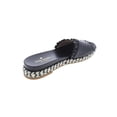 thumbnail image 2 of Kate Spade Womens Zahara Leather Slip On Flat Sandals Black 9.5 Medium (B,M), 2 of 2