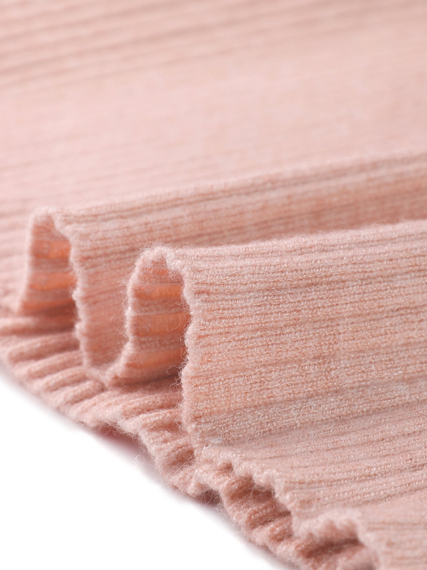 Unique Bargains Women's Sweetheart Neck Knit Side Slit Twist Front Midi Sweater Dress M Pink