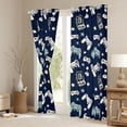 thumbnail image 3 of Erosebridal Boy Game Cobsole Blackout Curtains Set of 2 (52x84 Each), Cartoon Stars Print Window Curtains, 3 of 6