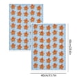 thumbnail image 3 of 2 Pack Christmas Hand Towels, Gingerbread Man Christmas Kitchen Towels, Soft Absorbent Holiday Dish Towels for Bathroom Kitchen Decor, Xmas Gift, 15.7 x 23.6 inch, 3 of 6