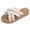 Khaki, variant on Rokment Women's Woven Fringe Platform Flat Backless Dress Sandals Bohemian Beach Yoga Mat Cushioned Comfortable Walking Slip on Slides Summer Shoes For Vacation Black Size 6