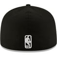 thumbnail image 4 of Men's New Era Black Los Angeles Lakers Black & White Logo 59FIFTY Fitted Hat, 4 of 6