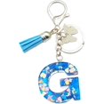 thumbnail image 2 of ORUYROP Initials Letter Keychain Blue Tassel Butterfly Pendant for Women Girls Wallet Backpack Purses, 2 of 3