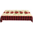 thumbnail image 2 of Christmas Holly Berries Flower Rectangle Tablecloths Home Table Cover Washable for Kitchen Dining Party 60 X 84 Inch, 2 of 6