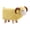 Yellow, variant on Esquirla Animal Footstool Adorable Sheep Cartoon Stool Wooden Small Seat Chair Teddy Velvet Non Slip Feet Functional Ottoman Suitable for Kids Room Playroom Ho White