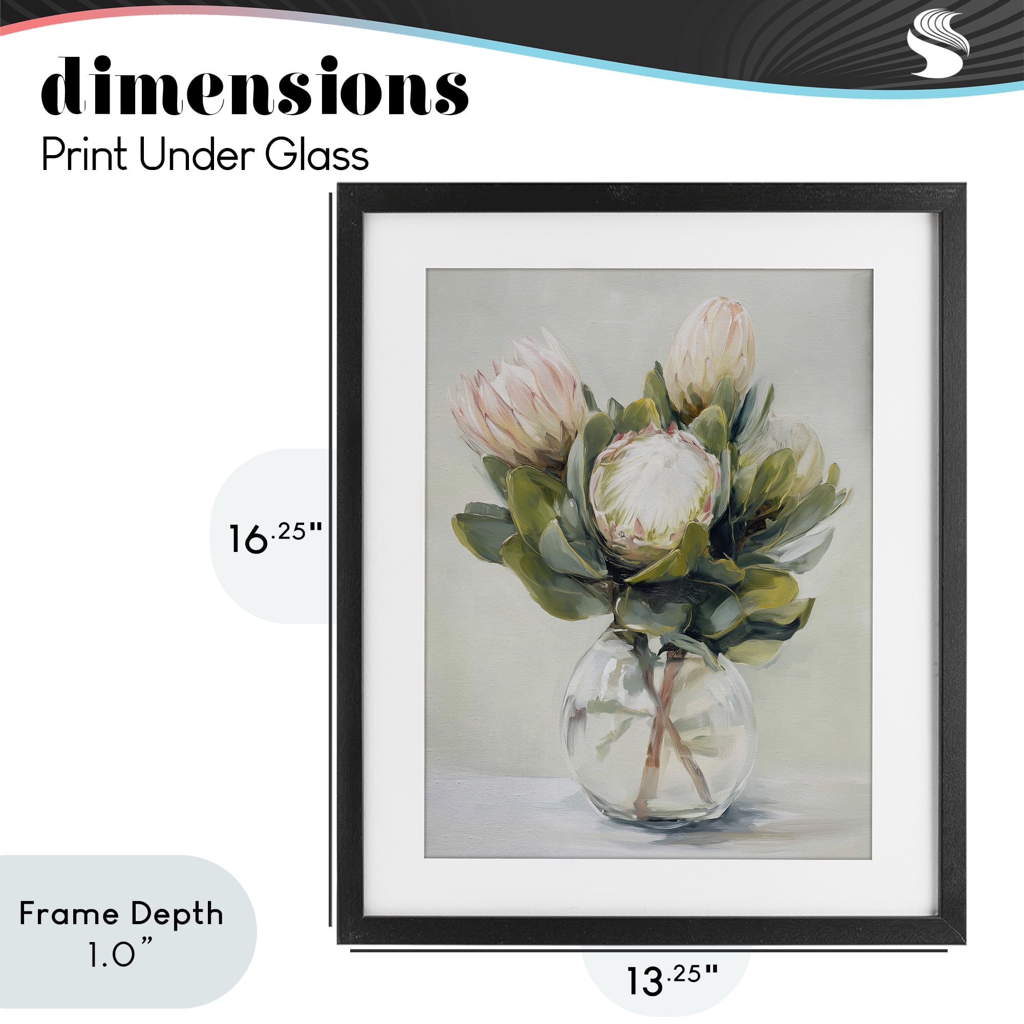 Stupell Industries Lush & Wild Tropics Black Framed Print Under Glass, design by Svetlana Aleynikova